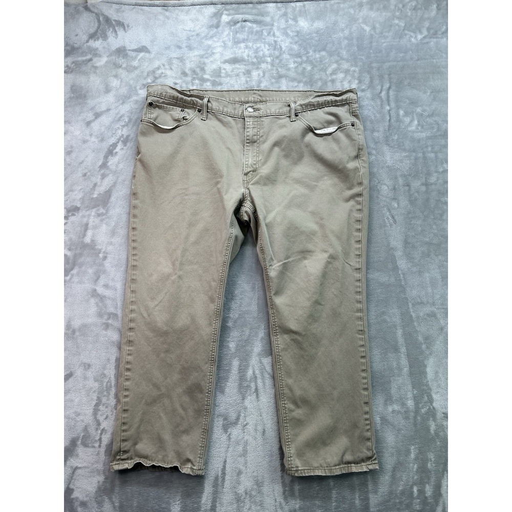 Levis 541 Jeans Mens Sz 46x29 Brown Stretch Whiskered Faded Denim Guy Work Faded
